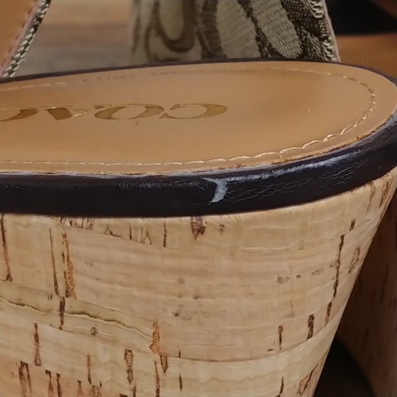 Coach Ferry Signature Platform Wedge Heels - Picture 5 of 14